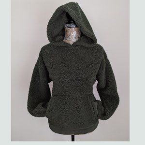 American Eagle Sherpa Hoodie - Army Green
